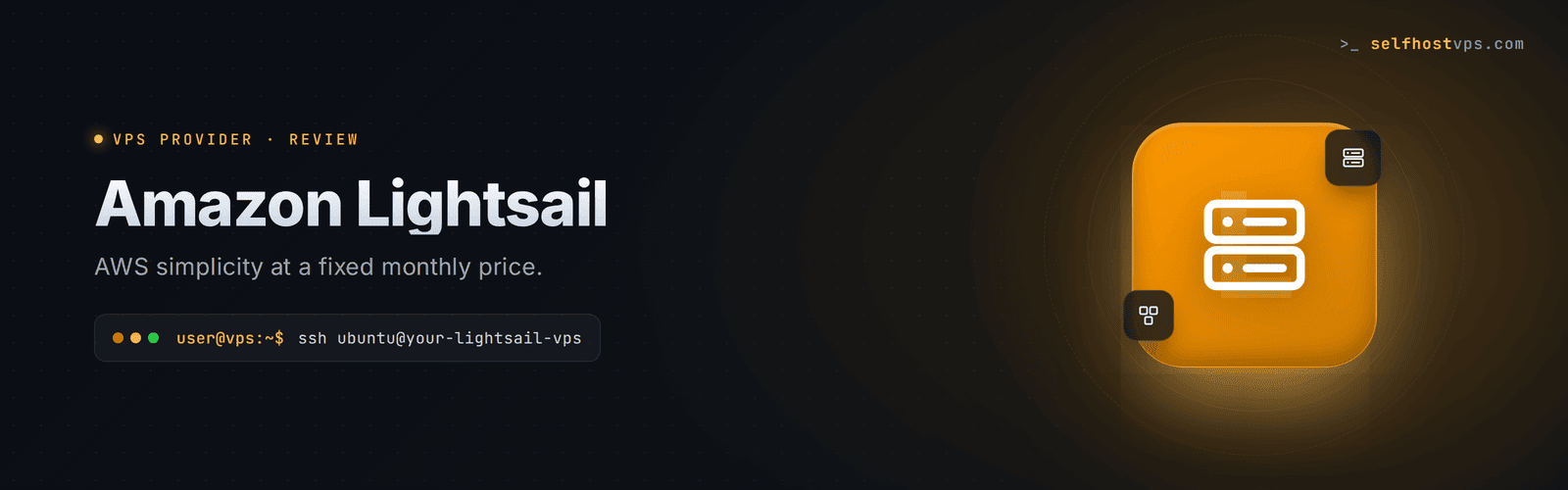 Amazon Lightsail hero banner
