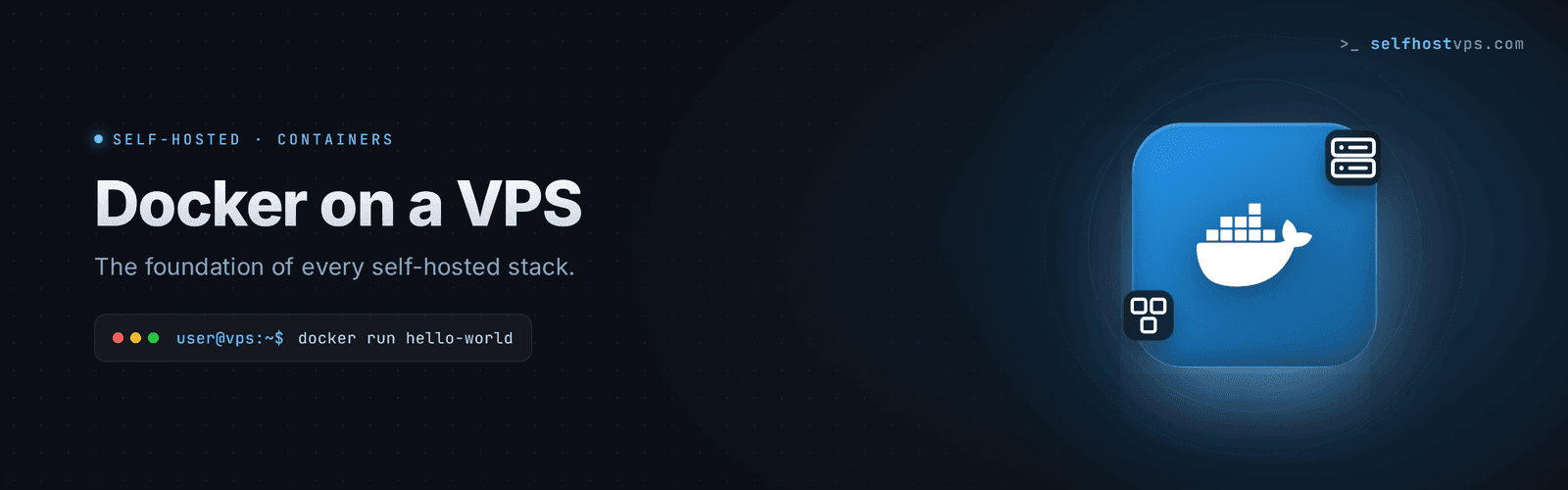 Docker VPS hosting hero banner