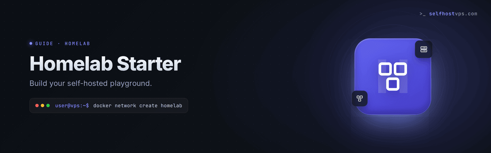 Homelab starter guide hero banner