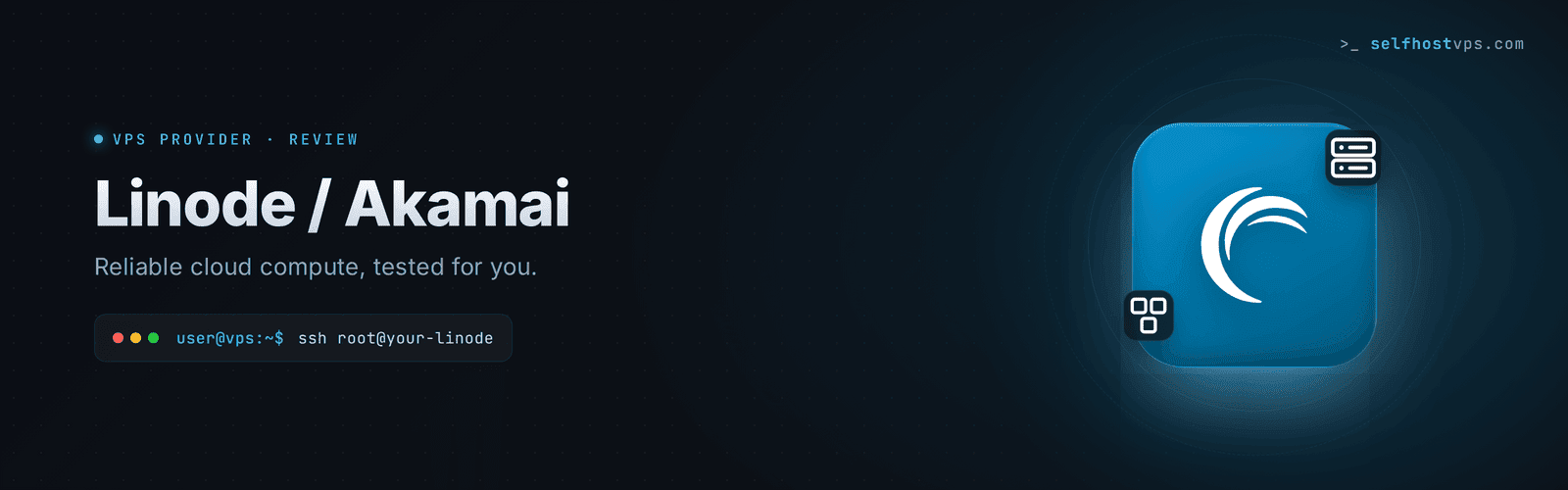 Linode Akamai VPS hosting hero banner