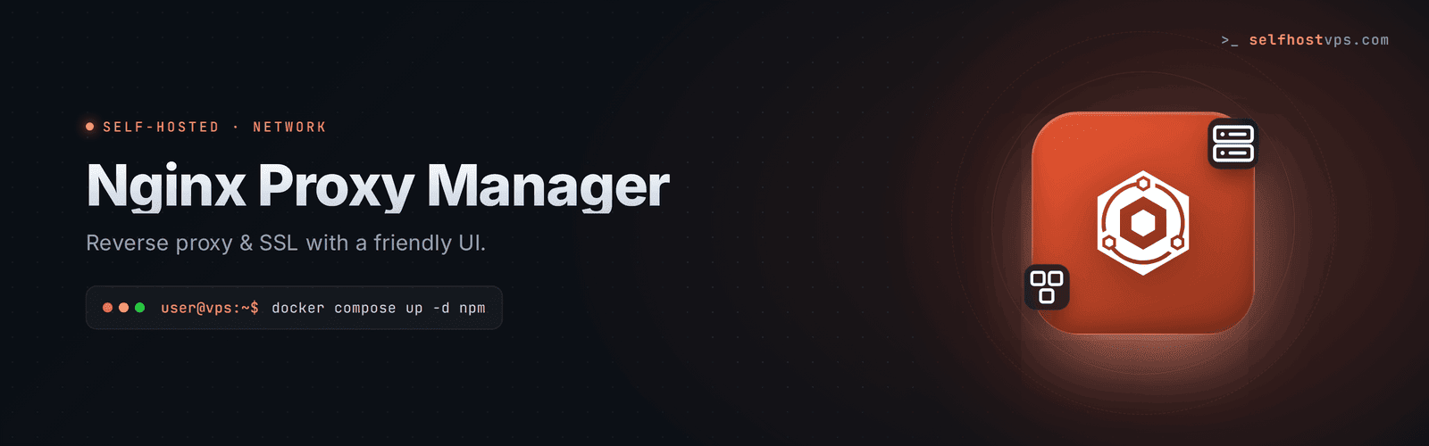 Nginx Proxy Manager VPS hero banner