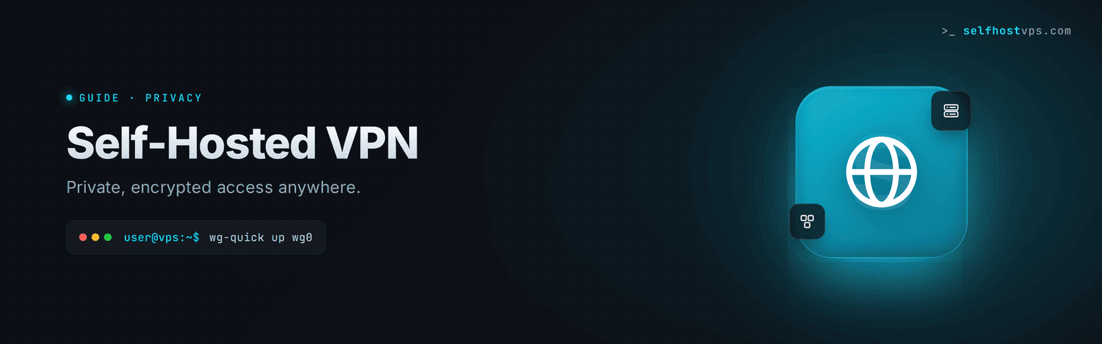 Self-hosted VPN hero banner