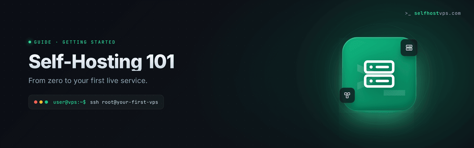 Self-hosting beginners guide hero banner