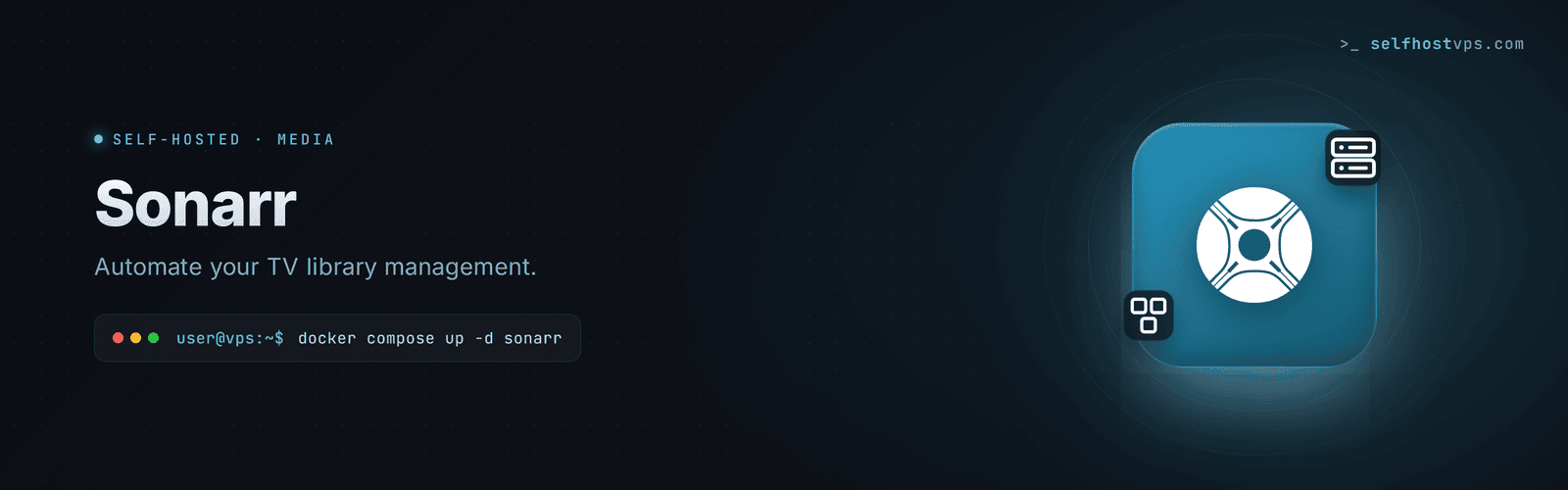 Sonarr on a VPS hero banner