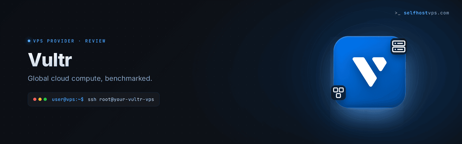 Vultr VPS hosting hero banner